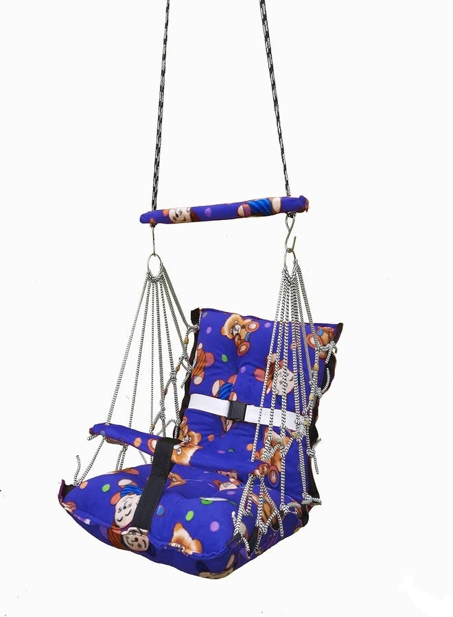VIDORA Cotton Baby Swing Chair Hanging Jhula for 6 Month to 2 Years Kids with 15 kg Capacity and Safety Belt - Image 4